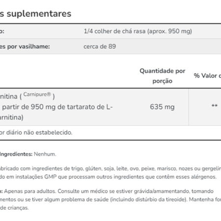 L-carnitina Pura Em Pó 85g Now Foods + Porta Cápsulas - Imagem 4