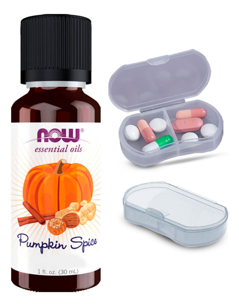 Now Foods Óleo Abóbora Pumpkin Spice Fall + Porta Cápsulas