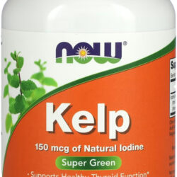 Kelp Algas 150mcg Now Foods Iodo Natural 200tablets Sabor Sem Sabor