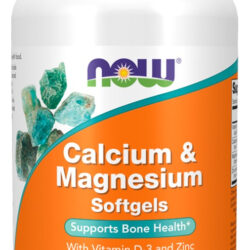 Cálcio Magnésio Now Foods Vitamina D3 Zinco 120soft Eua/usa