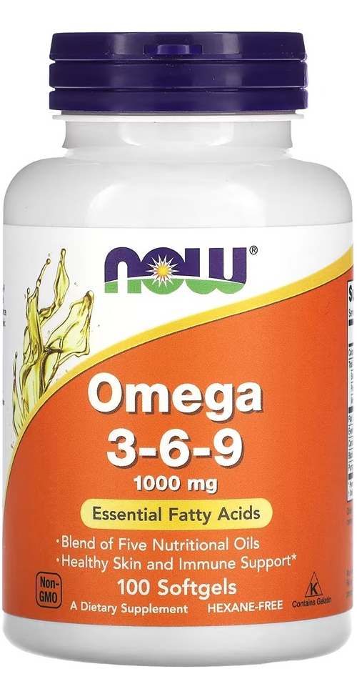 Ômega 3-6-9 1.000mg Now Foods 100 Caps Softgels Sabor Sem Sabor