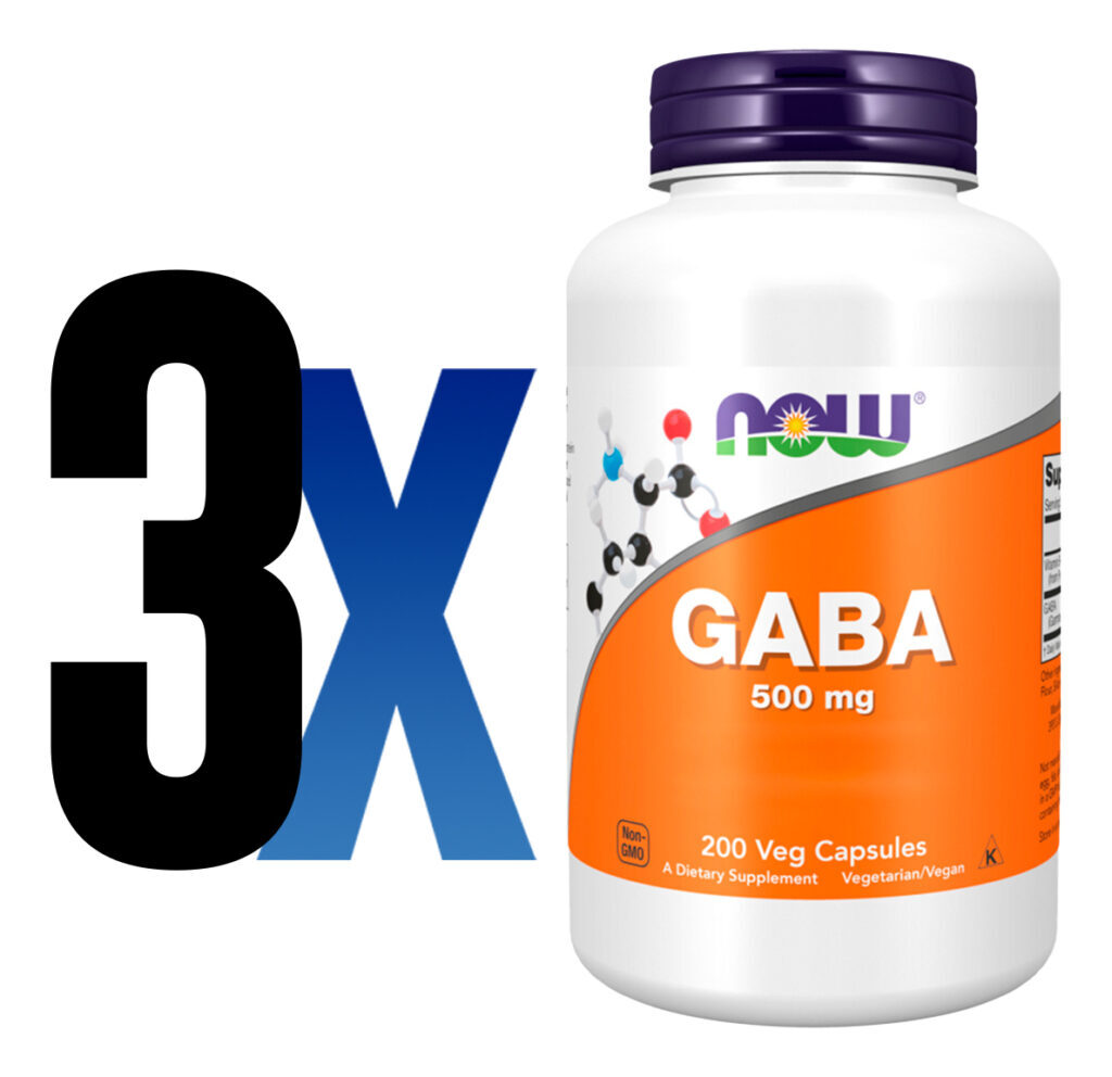 Now Foods Ácido Gaba 500mg E Vit B6 200cáps Importado 3un - Imagem 5