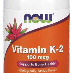 Vitamina K2 100mcg Now Foods 100veg Caps Sabor Sem Sabor