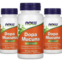 Dopa Mucuna Now Foods 90 Cápsulas Vegetarianas 5un