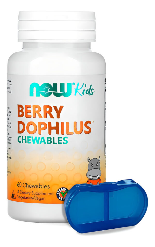 Berrydophilus Infantil Now Foods 60chewable + Porta Cápsulas