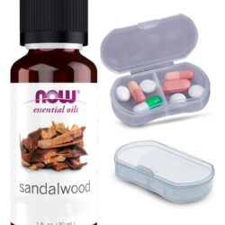 Now Foods Mistura De Óleo De Sândalo 30ml + Porta Cápsulas