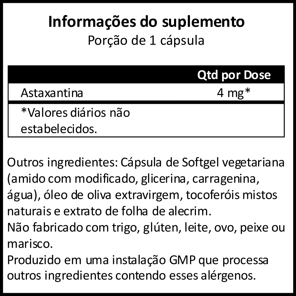 Astaxantina Extrato 4mg 60 Vegs Soft Importado 5un Now Foods - Imagem 5