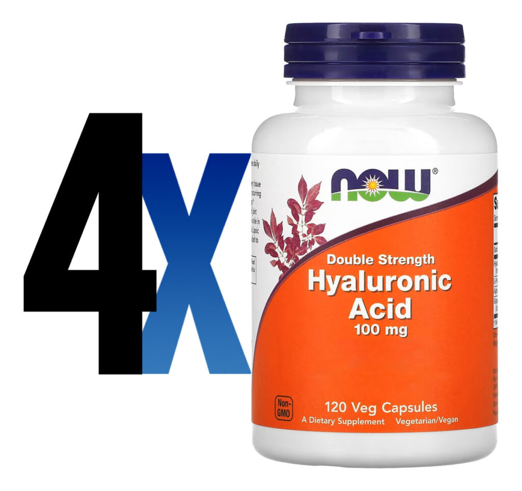 Ácido Hialurônico 100mg Now Foods 120 Cápsulas Importado 4un - Imagem 2