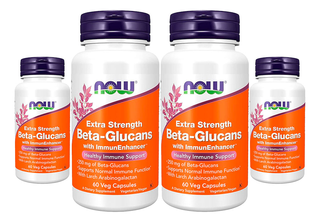 Beta-glucanos 1,3/1,6 Now Foods Beta-glucans 60veg Caps 4un