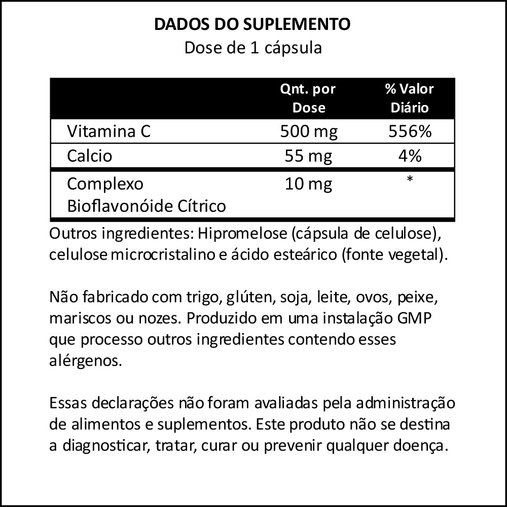 Vitamina C-500 C. Ascorbato-c 100cap Importado 2un Now Foods - Imagem 5