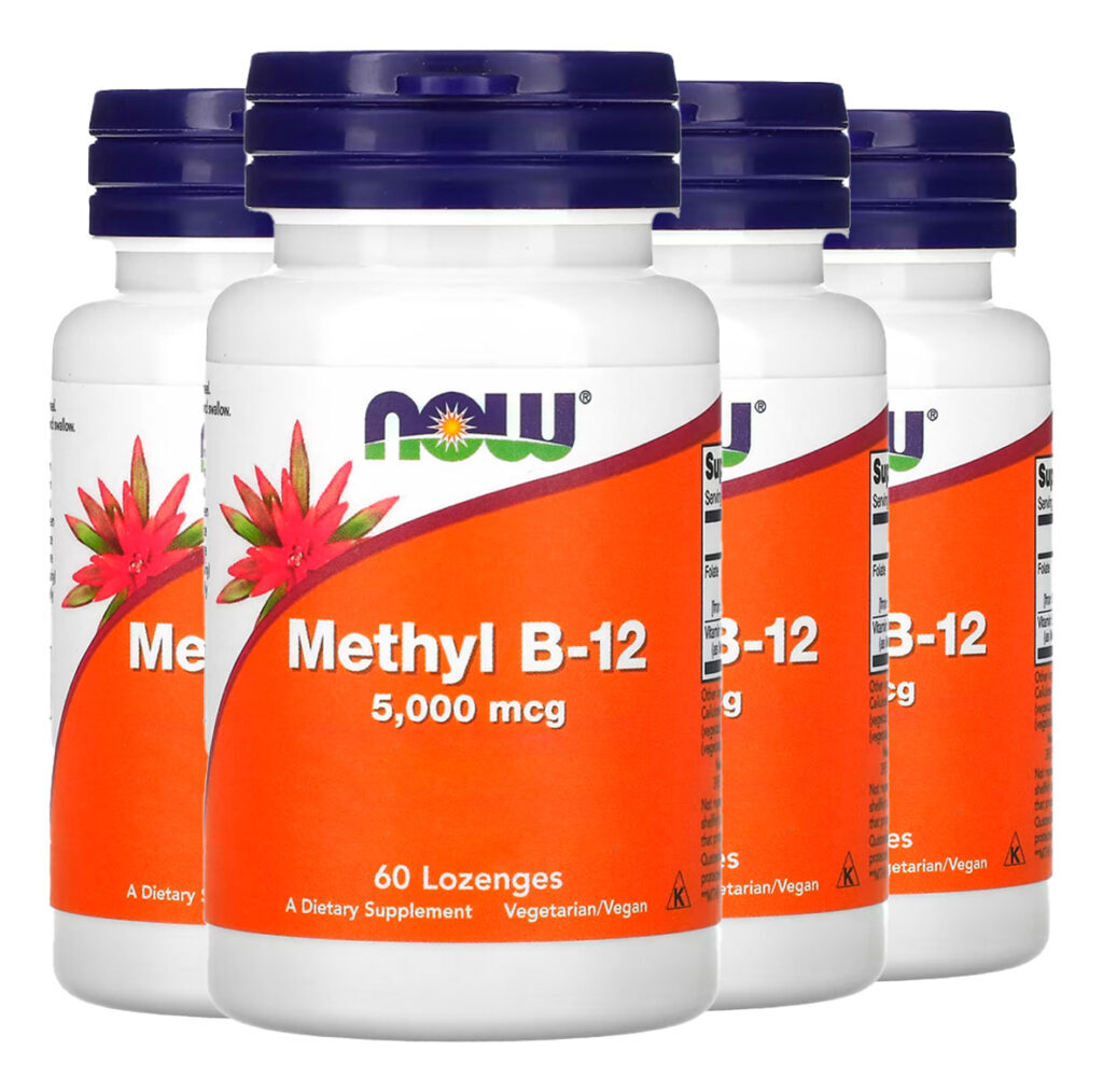 Metil B-12 5.000mcg Now Foods 60 Pastilhas Importado 4un