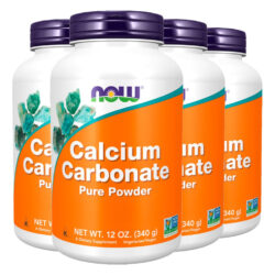Carbonato Cálcio Pó 340g Importado 4un Now Foods