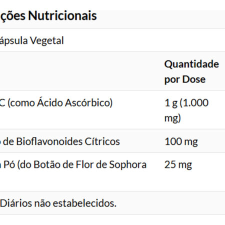 C1000 Now Foods Vitamina C (100 Caps) 1000mg Bio Flavonoides Sabor Sem Sabor - Imagem 4