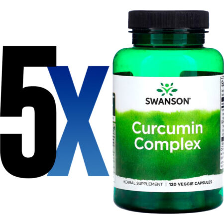 Curcumina Complex Swanson Com Bioperine 120cap Importado 5un - Imagem 2