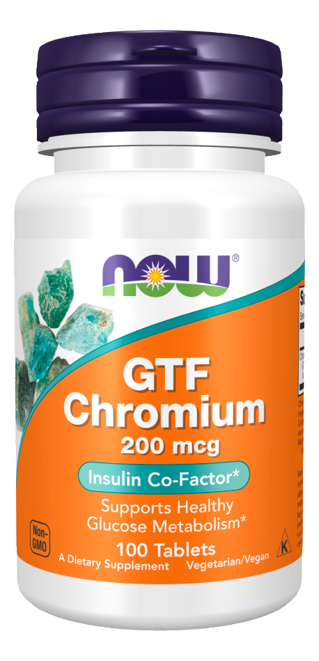 Cromo Gtf 200mcg Now Foods 100 Tablets Importado