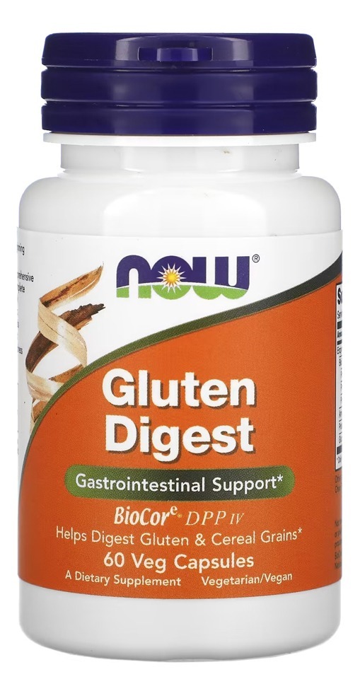 Gluten Digest Enzimas Digestivas Now Foods 60 Veg Caps