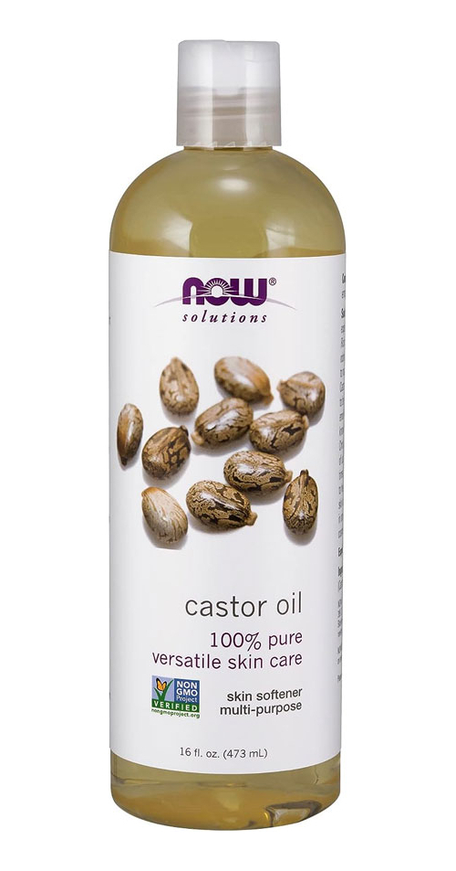 Óleo Hidratante Para Corpo Now 100% Puro Óleo De Castor En Dispensador 0.473l Neutro