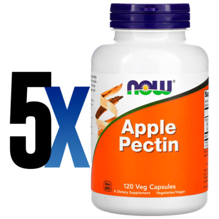 Pectina De Maçã 700mg 120 Cáps Importado 5un Now Foods - Imagem 2