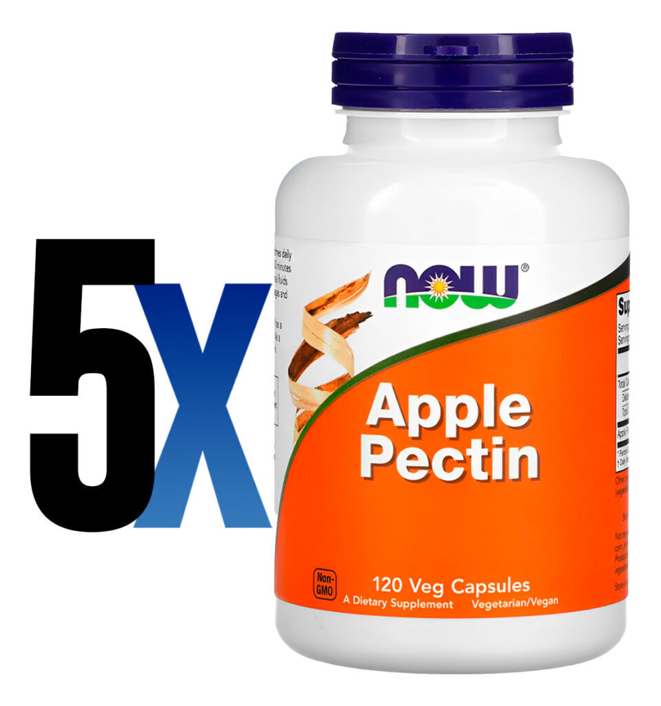 Pectina De Maçã 700mg 120 Cáps Importado 5un Now Foods - Imagem 2