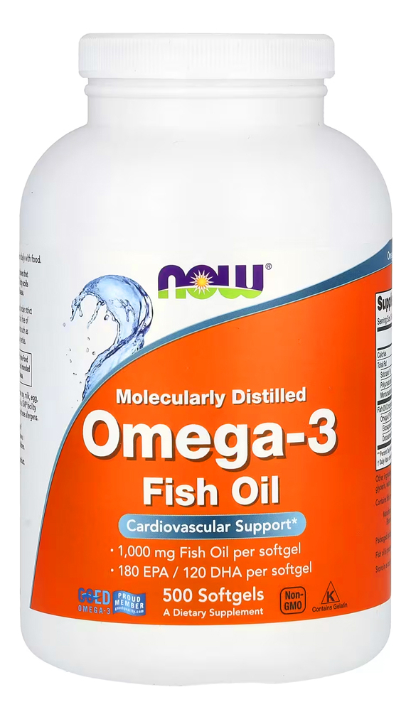 Now Foods Ômega-3 Molecularmente Destilado 500soft 2un - Imagem 2