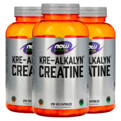 Creatina Kre-alkalyn 750mg Now Foods 240cáps Importado 3un