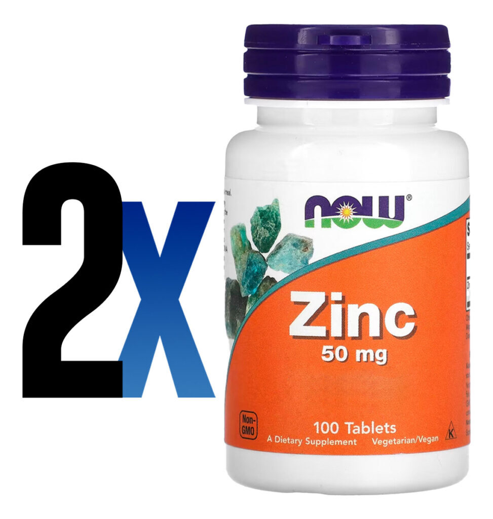 Gluconato De Zinco 50mg 100 Tablets Importado 2un Now Foods - Imagem 2