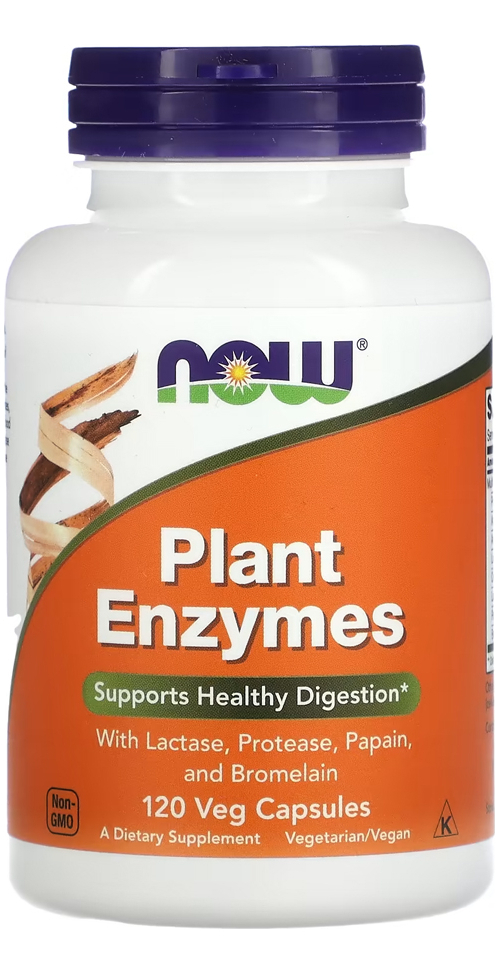 Enzimas Digestivas Nowfoods Plant Enzymes 120vegcaps Eua/usa Sabor Sem Sabor