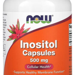 Inositol 500mg Now Foods 100 Veg Cápsulas Importado Eua/usa