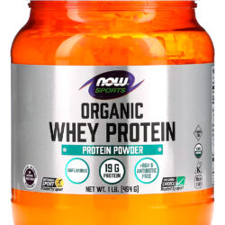 Whey Protein Now Foods Orgânico Sem Sabor 454g Importado
