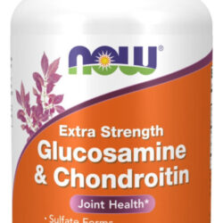 Glucosamina E Condroitina Extra Forte 60 Comprimidos Now Foods Sem Sabor