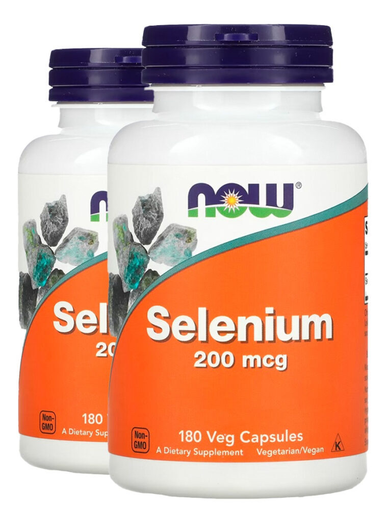 Selênio 200mcg Sem Fermento 180 Cáps Importado 2un Now Foods