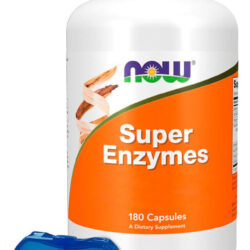 Super Enzymes Enzimas Digestivas Now Foods 180cáps Sabor Sem Sabor