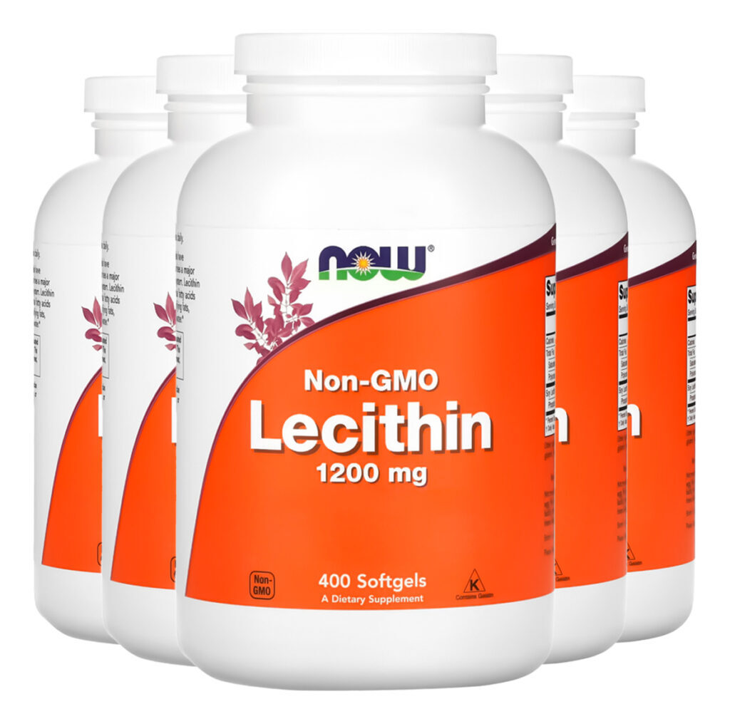 Lecitina 1200mg 400 Soft Importado 5un Now Foods