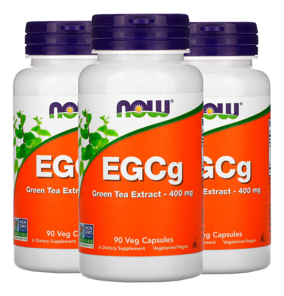 Egcg Extrato Chá Verde 400mg Now Foods 90caps Importado 3un