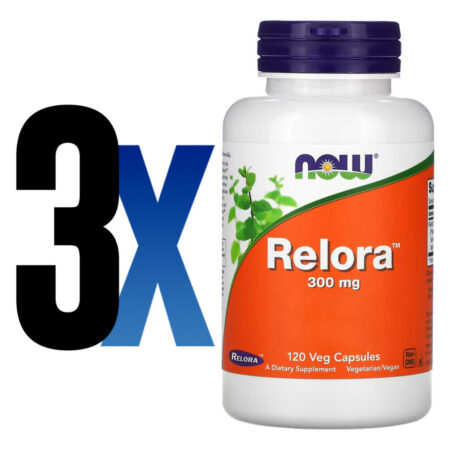 Relora Extracto 300mg Now Foods 120 Veg Cáps Importado 3un - Imagem 2