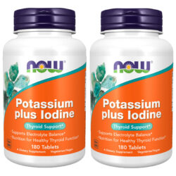 Potássio Plus Iodo Now Foods Potassium Plus 180tablts 2un