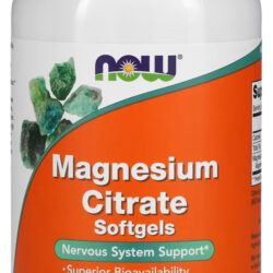 Citrato De Magnésio Now Foods 180 Softgels Importado