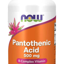 Ácido Pantotênico 500mg Now Foods Vitamina Complexo B 100cap