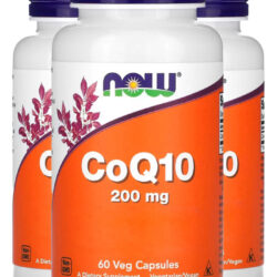 Coenzima Coq10 200mg 60 Veg Cáp Importado 3un Now Foods