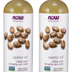 Óleo De Castor 473ml Now Foods Castor Oil 100% Puro 2un
