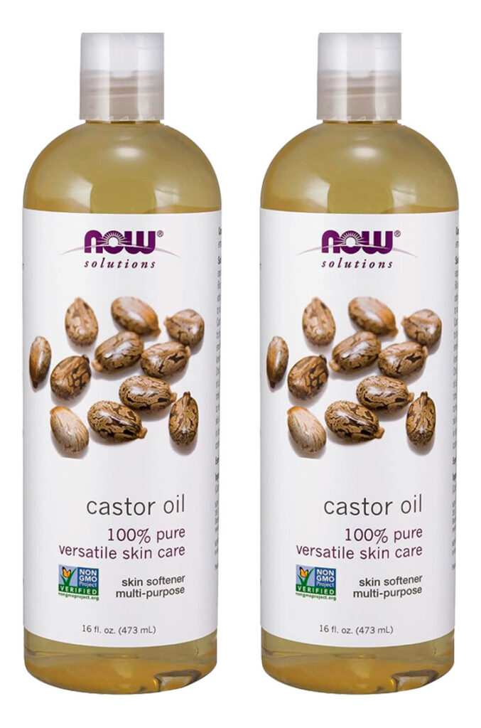 Óleo De Castor 473ml Now Foods Castor Oil 100% Puro 2un