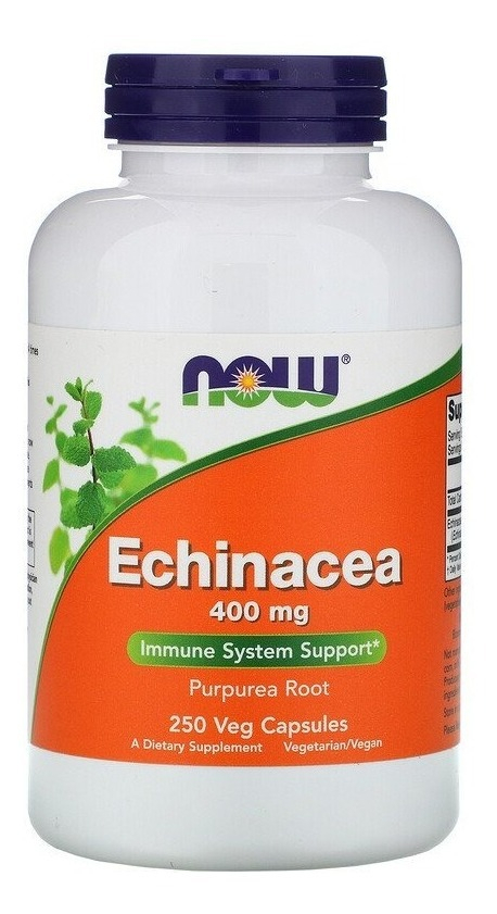 Equinacea Echinacea 400 Mg 250 Cápsulas Now Foods - Imp Eua Sabor Sem Sabor