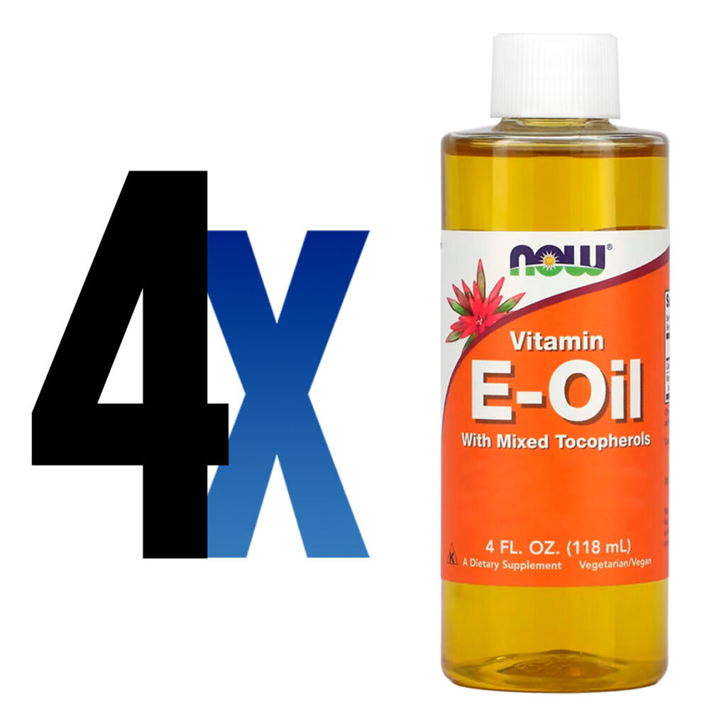 Vitamina E Oil Now Foods Mixed Tocoferol 118ml Importado 4un - Imagem 2