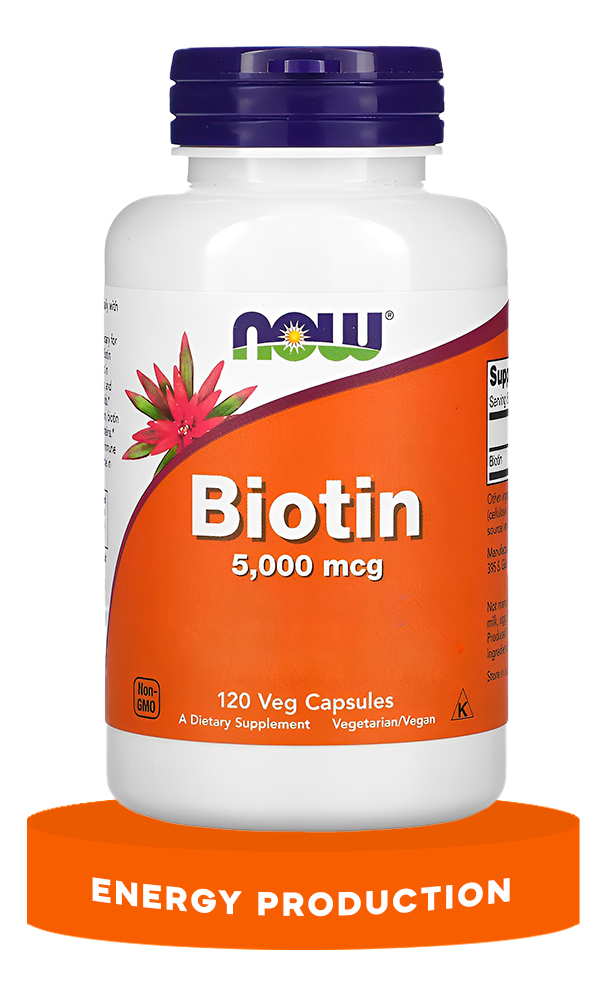 Now Foods Biotina 5000mcg 120veg Capsulas