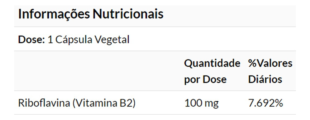 Vitamina B2 100mg Riboflavina 100cáp Importado 2un Now Foods - Imagem 5