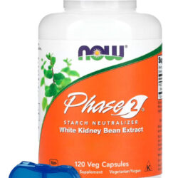 Phase 2 500mg Now Foods 120 Veg Cápsulas + Porta Cápsulas