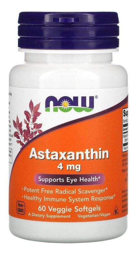 Astaxantina 4mg 60 Softgels - Now Foods - Imagem 3