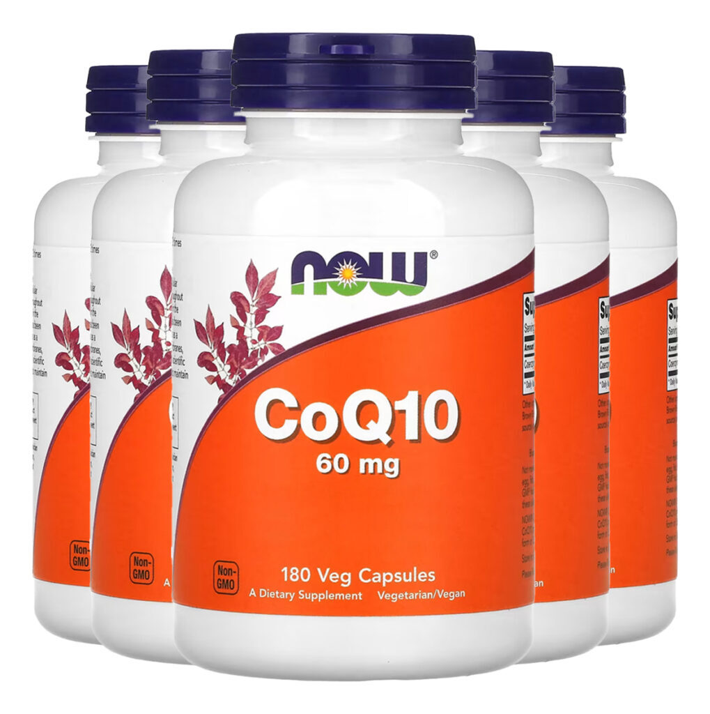 Coenzima Coq10 60mg Now Foods 180 Cápsulas Importado 5un