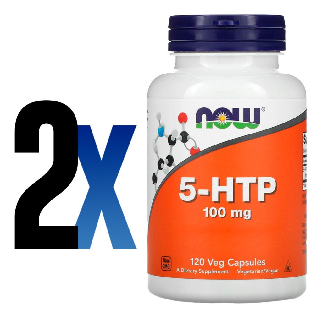5htp 100mg 5hidroxitriptofano 120cáp Importado 2un Now Foods - Imagem 2