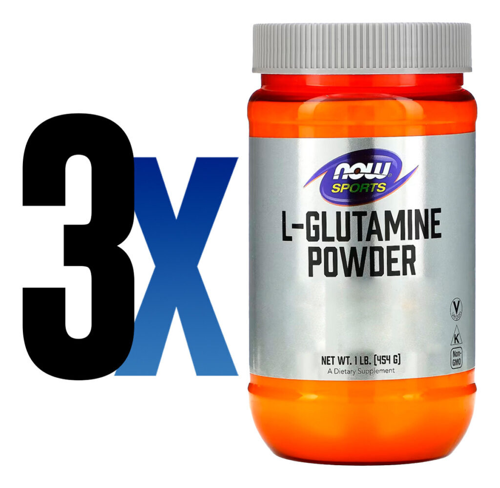 L-glutamina Pó Now Foods Sports 454g F. Livre Importado 3un - Imagem 2